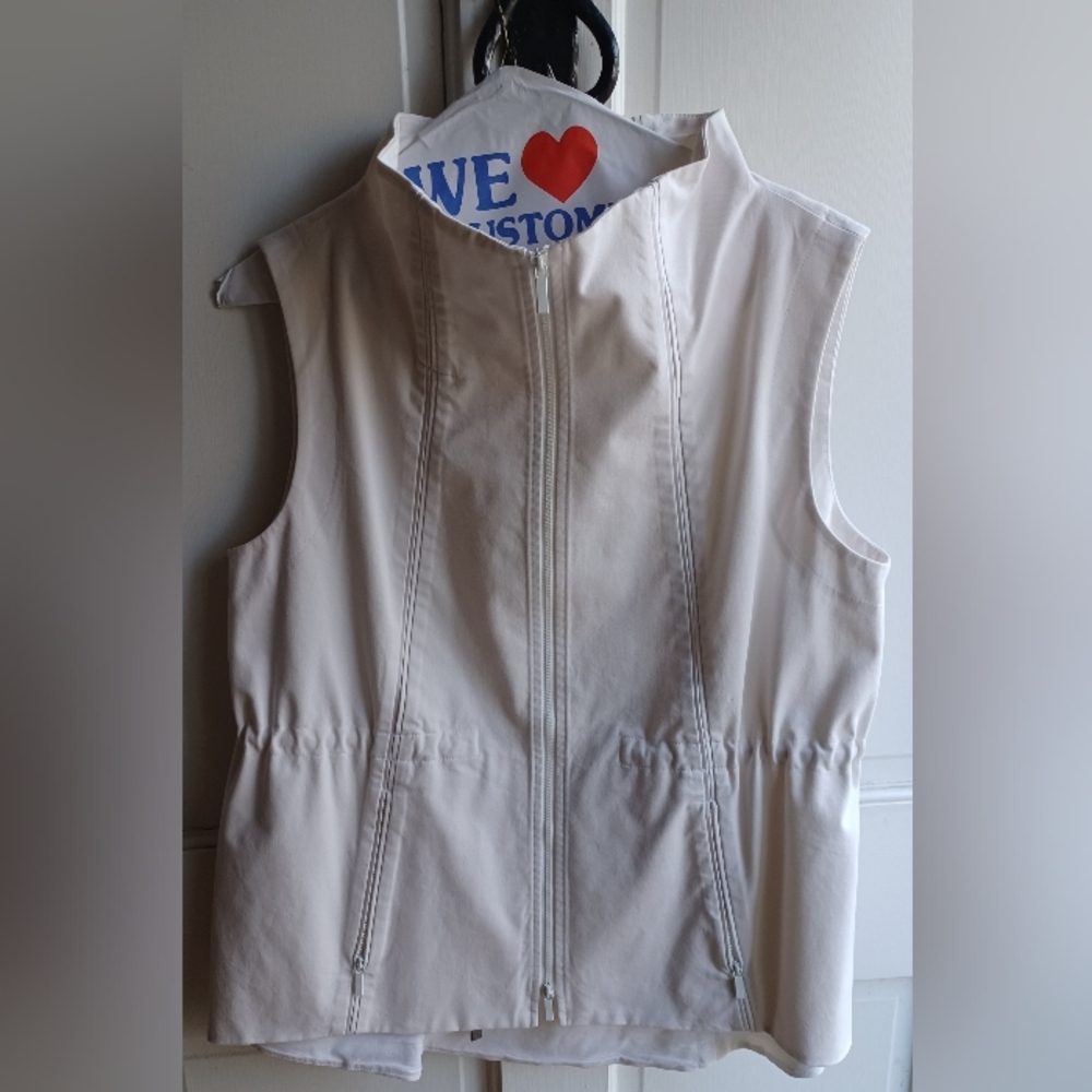 Lafayette 148 New York White Vest